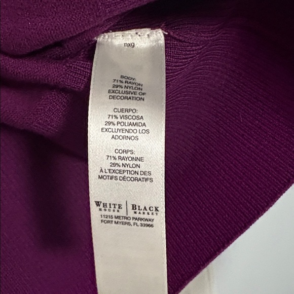 White House Black Market women’s purple cardigan - Picture 4 of 5
